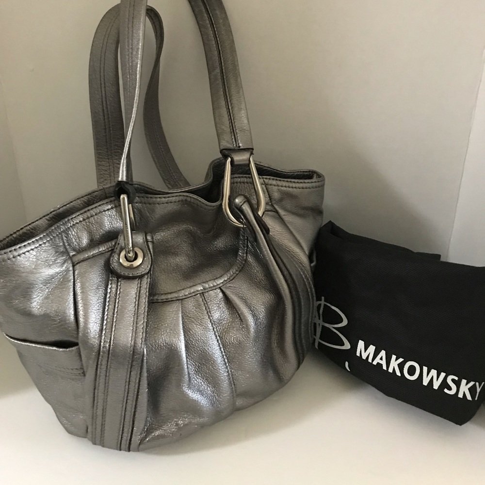 B Makowsky Leather Bag